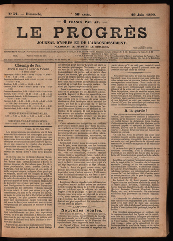 Le Progrès (1841-1914) 1890-06-29