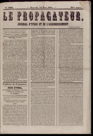 Le Propagateur (1818-1871) 1854-03-15