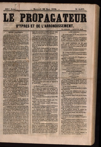 Le Propagateur (1818-1871) 1870-03-30