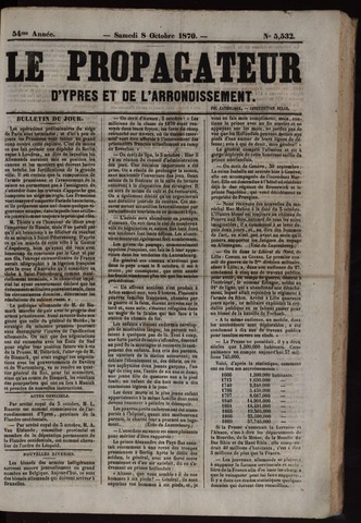 Le Propagateur (1818-1871) 1870-10-08