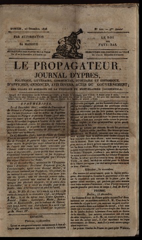Le Propagateur (1818-1871) 1826-12-23