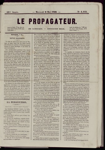 Le Propagateur (1818-1871) 1860-05-09