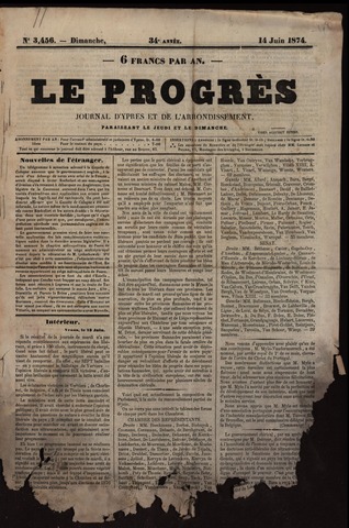Le Progrès (1841-1914) 1874-06-14