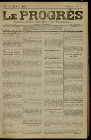 Le Progrès (1841-1914) 1912-01-28