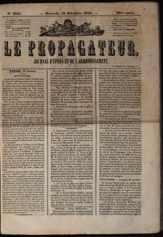 Le Propagateur (1818-1871) 1844-12-25