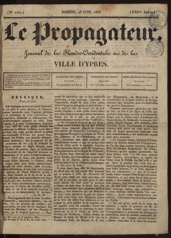 Le Propagateur (1818-1871) 1838-06-23