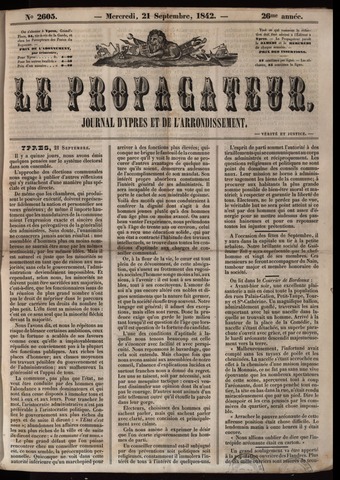 Le Propagateur (1818-1871) 1842-09-21