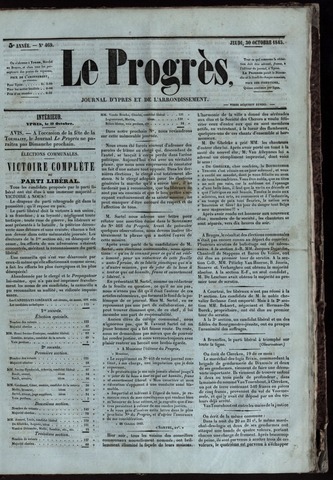 Le Progrès (1841-1914) 1845-10-30