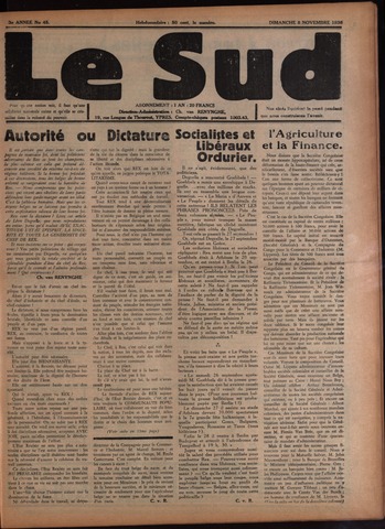 Le Sud (1934-1939) 1936-11-08