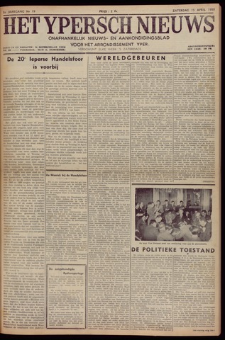 Het Ypersch nieuws (1929-1971) 1950-04-15