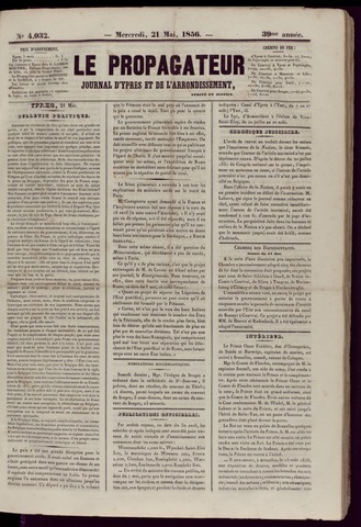 Le Propagateur (1818-1871) 1856-05-21