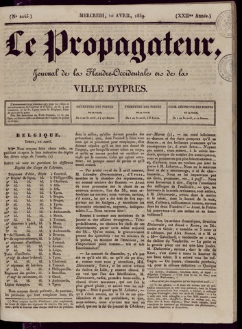 Le Propagateur (1818-1871) 1839-04-10