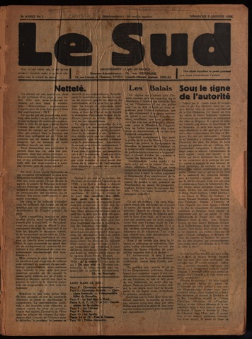 Le Sud (1934-1939) 1936-01-05