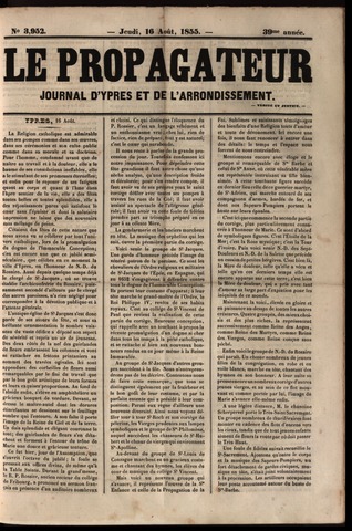 Le Propagateur (1818-1871) 1855-08-16