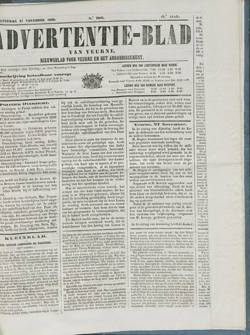 Het Advertentieblad (1825-1914) 1869-11-27