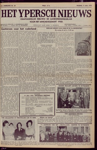 Het Ypersch nieuws (1929-1971) 1970-07-17