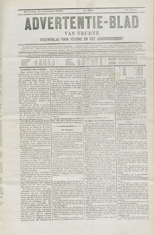 Het Advertentieblad (1825-1914) 1884-02-16