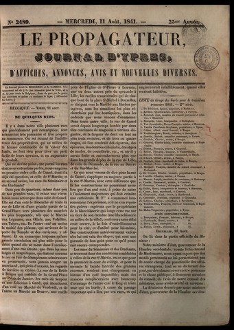 Le Propagateur (1818-1871) 1841-08-11
