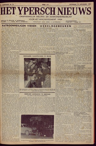 Het Ypersch nieuws (1929-1971) 1956-11-24