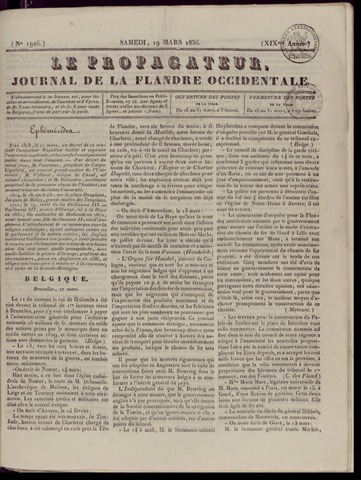 Le Propagateur (1818-1871) 1836-03-19