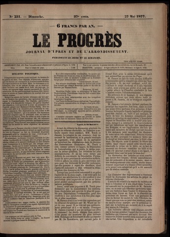 Le Progrès (1841-1914) 1877-05-27
