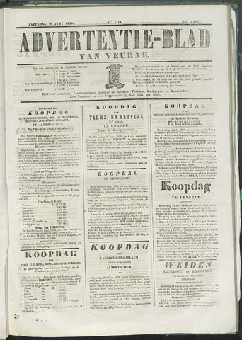 Het Advertentieblad (1825-1914) 1858-06-26