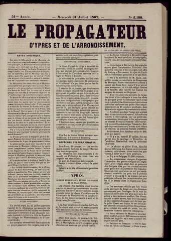 Le Propagateur (1818-1871) 1867-07-31