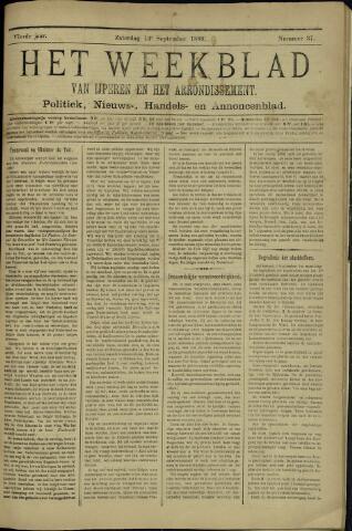 Het weekblad van Ijperen (1886 - 1906) 1889-09-14