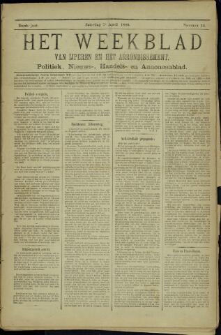 Het weekblad van Ijperen (1886-1906) 1888-04-07