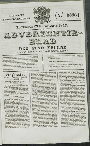 Het Advertentieblad (1825-1914) 1847-02-27