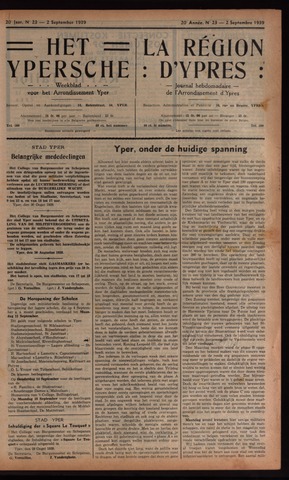 Het Ypersch nieuws (1929-1971) 1939-09-02