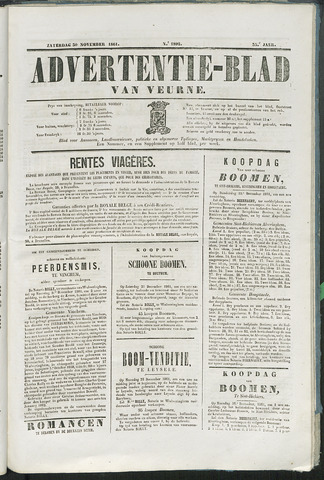Het Advertentieblad (1825-1914) 1861-11-30