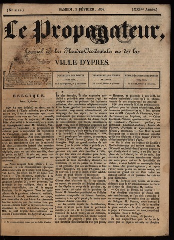 Le Propagateur (1818-1871) 1838-02-03