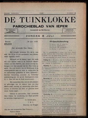 Tuinklokke (1930-1940) 1939-07-08