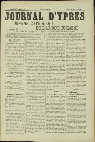 Journal d’Ypres (1874 - 1913) 1904-09-28