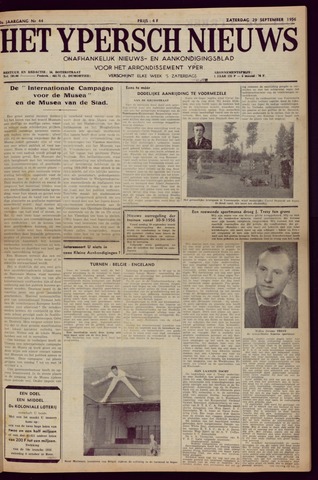 Het Ypersch nieuws (1929-1971) 1956-09-29