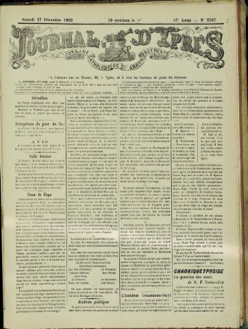 Journal d’Ypres (1874 - 1913) 1902-12-27