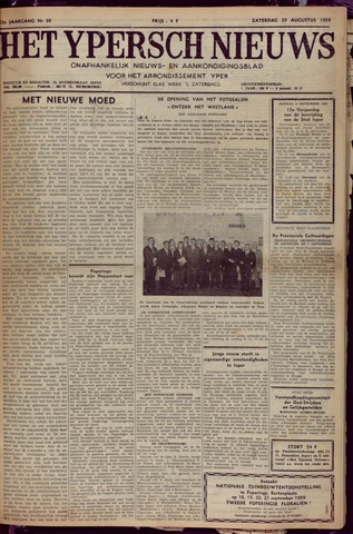 Het Ypersch nieuws (1929-1971) 1959-08-29