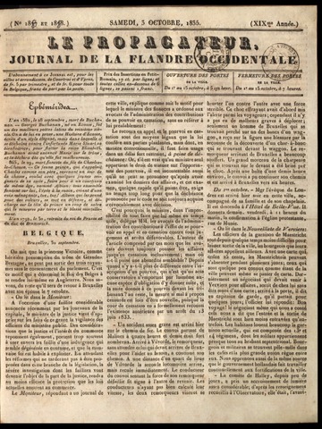 Le Propagateur (1818-1871) 1835-10-03