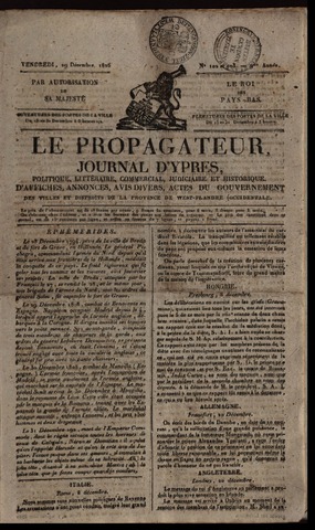 Le Propagateur (1818-1871) 1826-12-29