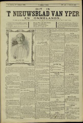 Nieuwsblad van Yperen en van het Arrondissement (1872-1912) 1903-02-28