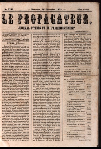 Le Propagateur (1818-1871) 1853-12-28