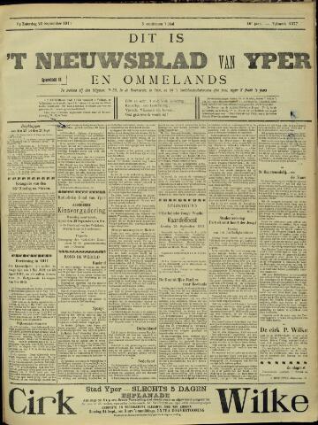 Nieuwsblad van Yperen en van het Arrondissement (1872 - 1912) 1911-09-23