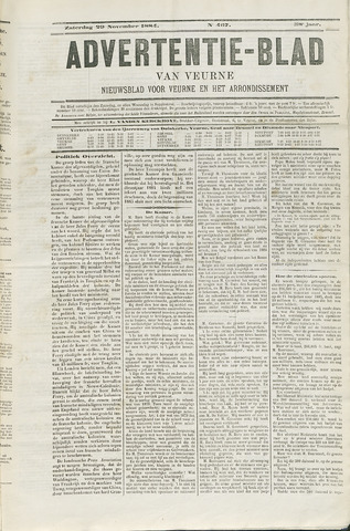 Het Advertentieblad (1825-1914) 1884-11-29