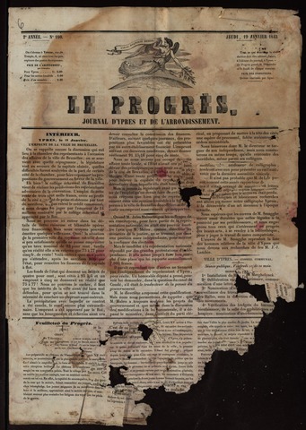 Le Progrès (1841-1914) 1843-01-19