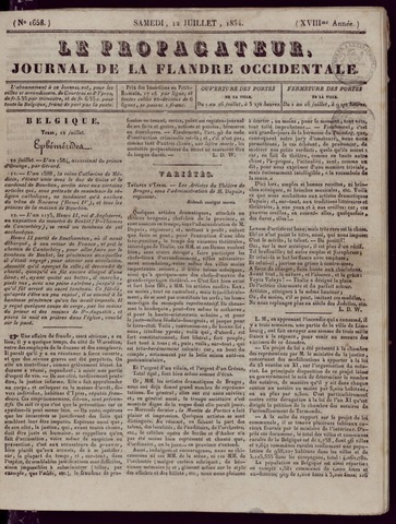 Le Propagateur (1818-1871) 1834-07-12