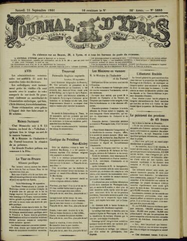Journal d’Ypres (1874 - 1913) 1901-09-21