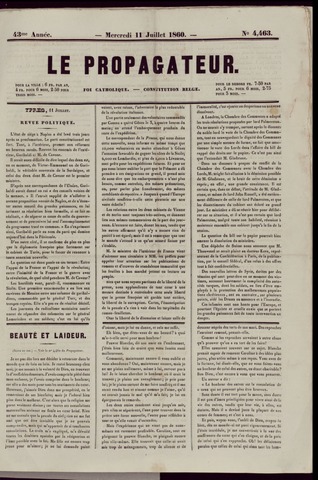 Le Propagateur (1818-1871) 1860-07-11
