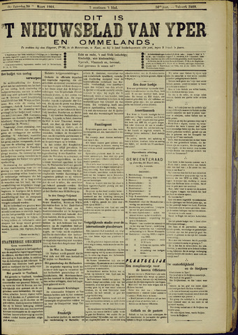 Nieuwsblad van Yperen en van het Arrondissement (1872-1912) 1901-03-30