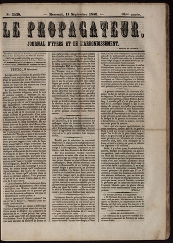 Le Propagateur (1818-1871) 1850-09-11